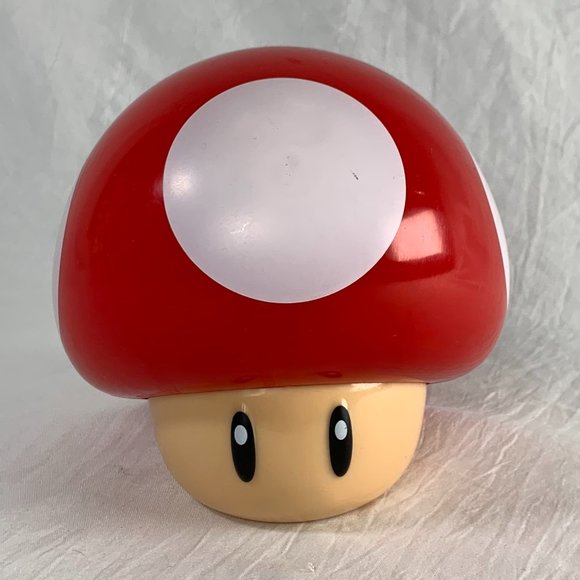 Super Mario Bros Mushroom Light with Sound Night Mood Light Up Figure Decor Lamp - Picture 1 of 3